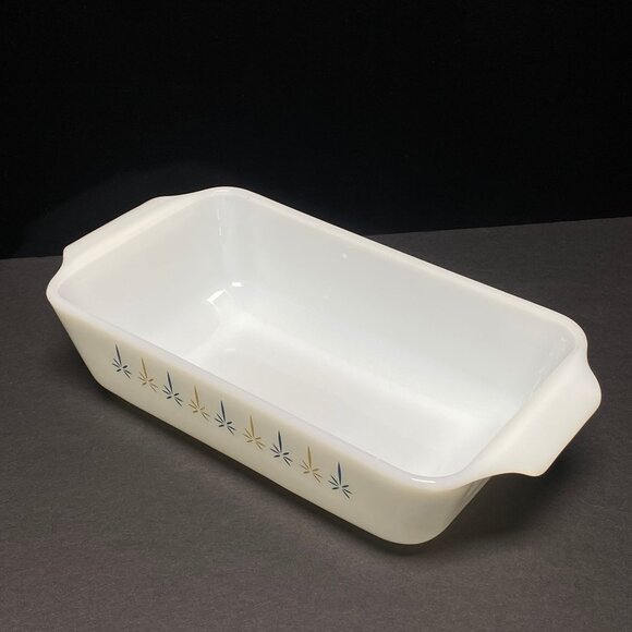 Vintage Fire King Candle Glow  1QT Loaf Pan Ovenware Anchor Hocking Bakeware - Picture 4 of 10